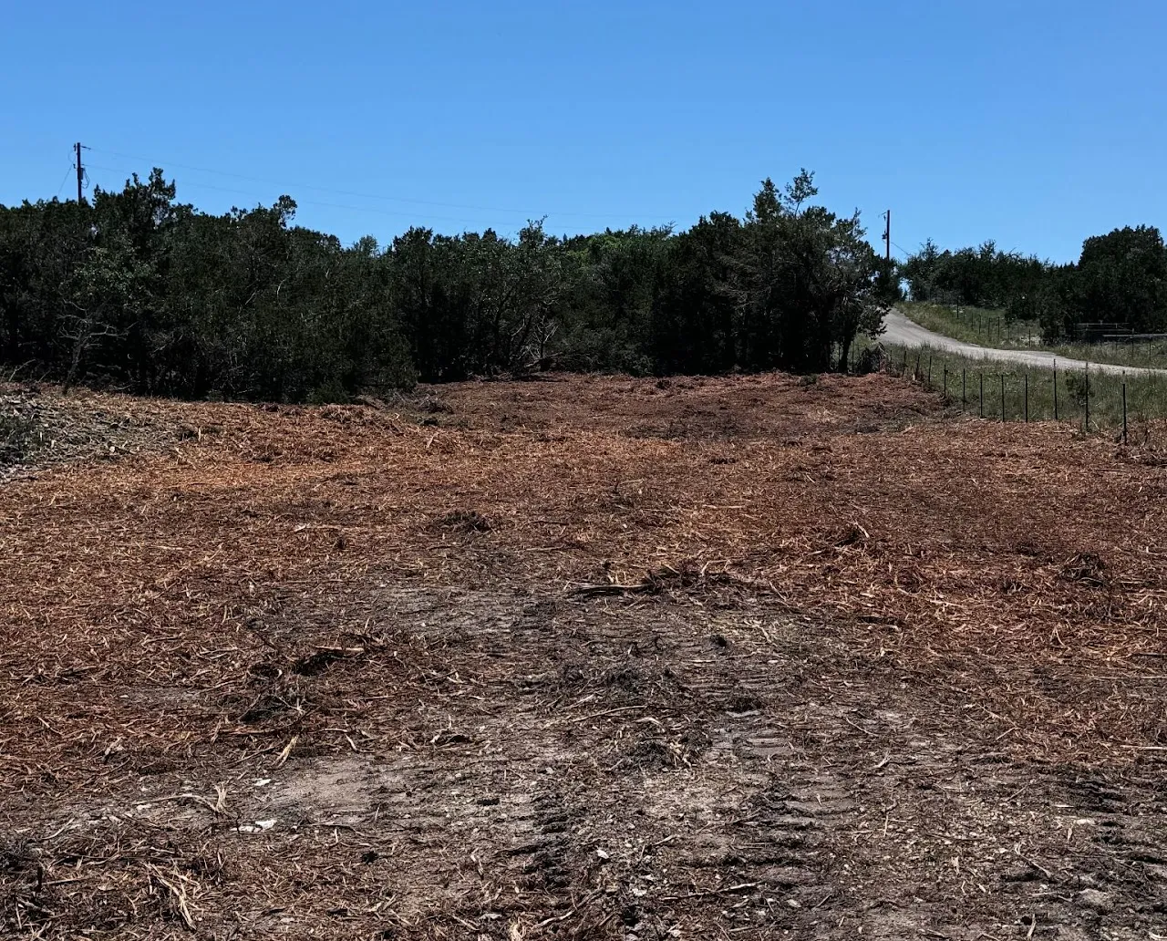 Forestry mulching project in Elgin, Texas