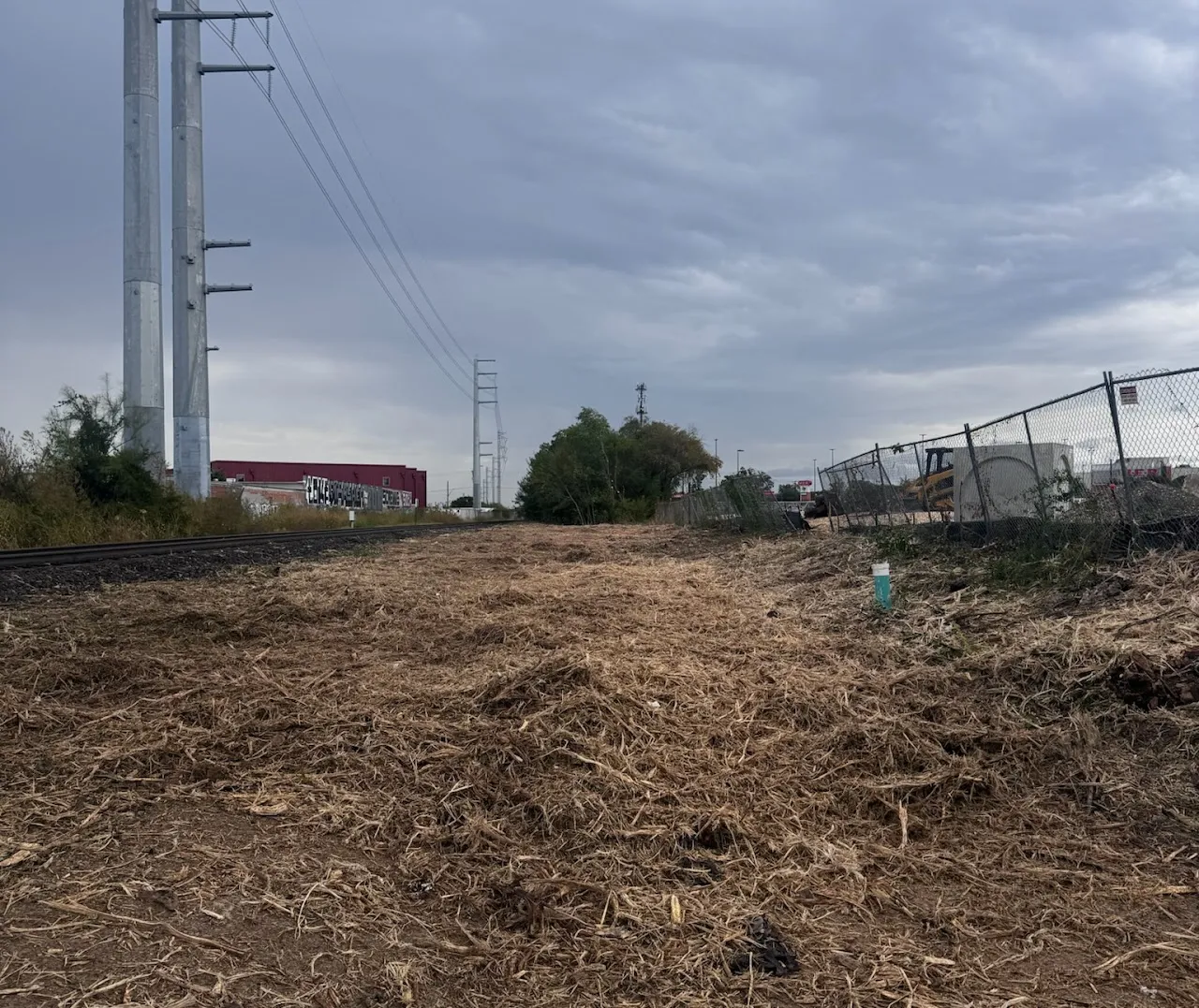After land clearing - clean, usable property in San Antonio, Texas